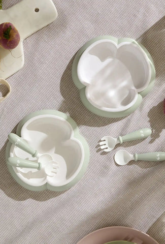Baby Plate, Spoon and Fork, 2 sets